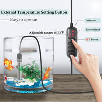 HITOP Mini Submersible Aquarium Heater 50W Digital Heater for Fish - (1-6 Gal)25W - image 3