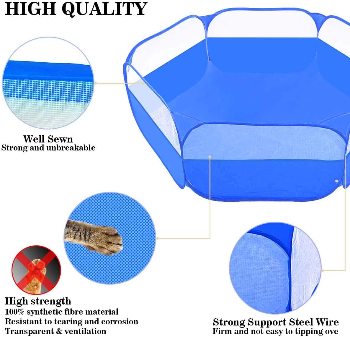 Small Animals Tent, Reptiles Cage - Upgrade Blue - image 3