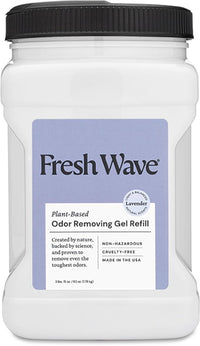 Fresh Wave Lavender Odor Removing Gel Refill, 63 oz. - Safer Odor Absorbers for Home, Natural Plant-Based Odor Eliminator, Every 15 oz. lasts 30-60 Days, For Cooking, Trash & Pets