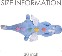 ARELUX Large 36in Cute Dragon Stuffed Animals Plush Toy Soft Matcha - Sky Blue / 36inch - image 2