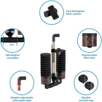 hygger Sponge Filter, Aquarium Filter Double Sponge Replaceable Media with 4 Biochemical Sponges - S for 10 to 40-gallon tank - image 3