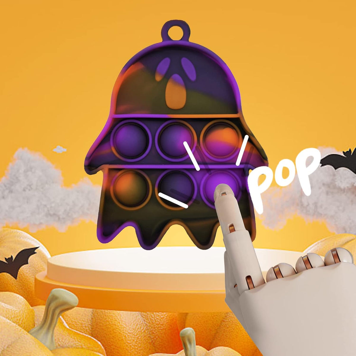 Halloween Mini Pop Bubble Fidget Toy - 60pcs-halloween - image 3
