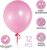 ASIYUHY Red Balloons 18 Inch 12 Pack Large Latex Party Balloons – Fun for Kids & Family - Pink Balloons - image 2