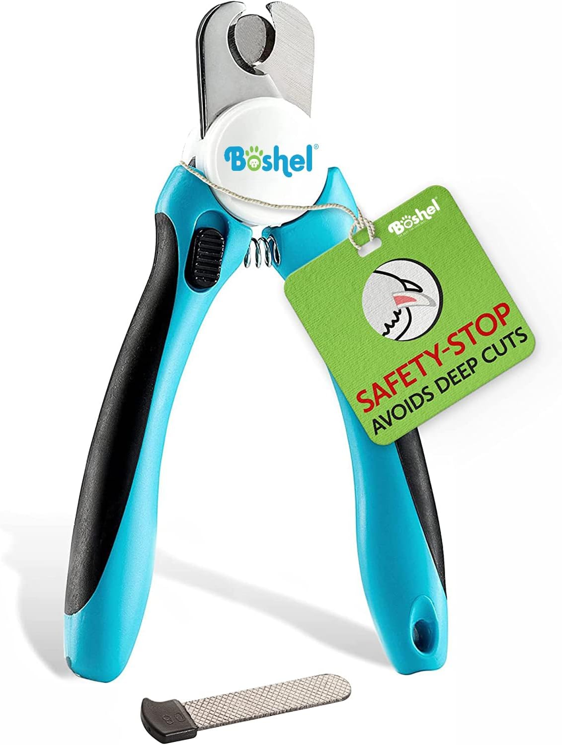 Large Dog Nail Clippers with Safety Guard to Avoid Over-Cutting Nails - Large/Medium