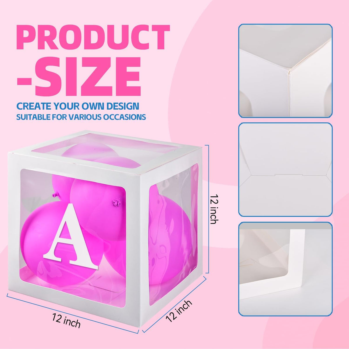Baby Boxes with 30 PCS Letters - 7 PCS Balloon Box-78 Letter - image 3