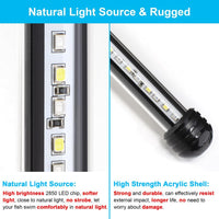 DaToo 4W 7.5inch Submersible Aquarium Light Underwater Fish Tank - 8W 15inch (With Timer&Dimmer) - image 2