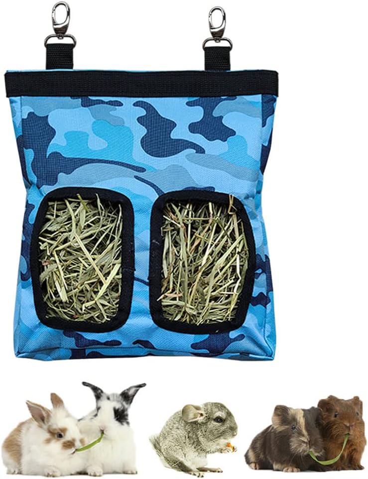 RIOUSSI Guinea Pig Hay Feeder - Camoblue / M - 13"x9"x2"