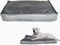 Dog Bed Covers Replacement Washable - 30"L x 20"W x 3"Th / Grey
