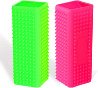 2pcs Pet Dog Cat Hair Remover, Pet Hair Removal Tool - greenpink