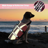 EMUST Dog Life Jacket, High Visibility Dog Life Vests with 2 Rescue Handles – Essentials for Dogs - L / NewPink - image 2