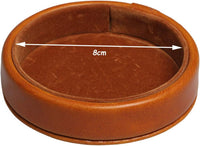 Leatherette Dice Cup with Lid Includes 6 Dices - Brown-1 - image 4