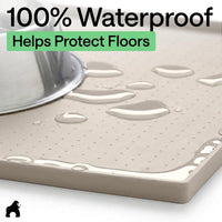GORILLA GRIP Dog Food Mat, 100% Waterproof Silicone, 16x10 Beige – Essentials for Dogs - Beige / 16"l X 10"w - image 4