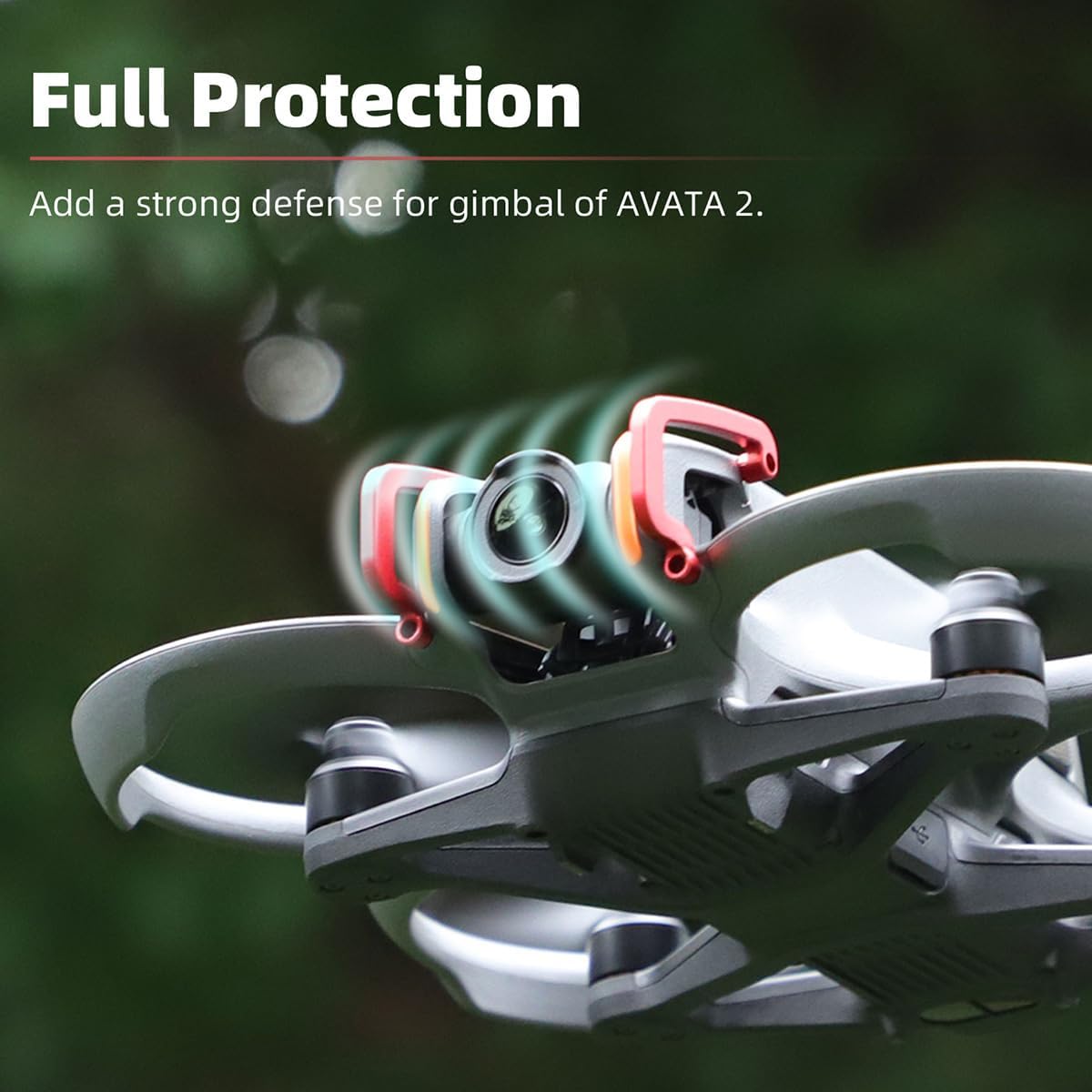 Arzroic Gimbal Bumper/Guard for DJI Avata 2 Accessories - Red - image 4