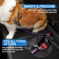 Dog Seat Belt Harness for Car - Purple / 24 inch/60 CM - image 4