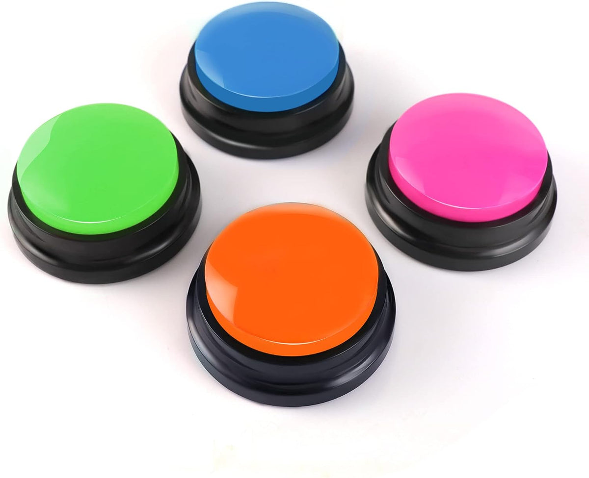 Voice Recording Button, Dog Buttons for Communication Pet Training Buzzer, 30 Second Record