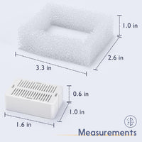 Lawfery Ceramic Cat Water Fountain - 8 Filters+2 Sponges - image 3