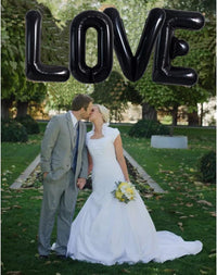 TONIFUL 40 inch black foil letter O balloon - view 27
