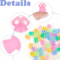 60Pcs Mini Resin Butterflies - 50pcs Mini Mushrooms - image 4