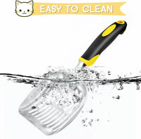 Showvigor Cat Litter Scoop, Metal Cat Scooper - Yellow - image 4