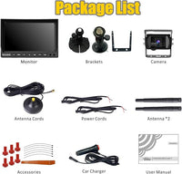 Wireless Backup Camera for Trucks VMW7 high Definition 1080P 7” IPS Monitor System,High-Speed Stable Transmission & Waterproof for Truck,Recreational Vehicle Trailer,Bus,Harvester Pickup Motorhome