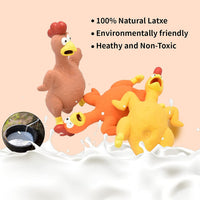 3-Pack Squeaky Pig Dog Toys - Roast Chicken - image 4