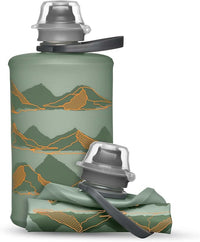 HydraPak Stow - Collapsible Backpacking Water Bottle (350ml, 500ml, 1L) - BPA Free, Ultra Light, Spill-Proof Twist Cap