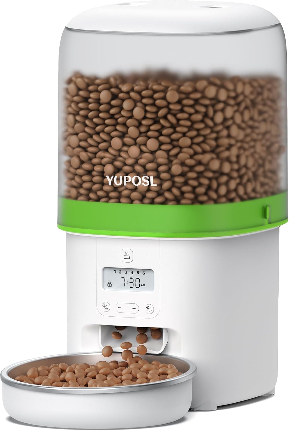 Automatic Cat Feeder, Over 180-day Battery Life - 4L-Transparent / Basic