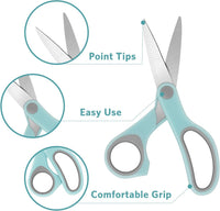 Asdirne Student Scissors for School: 5 Inch 4 Pack Sharp Pointed Tip - image 4