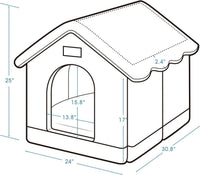 Dog House Indoor, L Size Indoor Dog House for Medium Dog – Essentials for Dogs - Brown / XXL - image 3