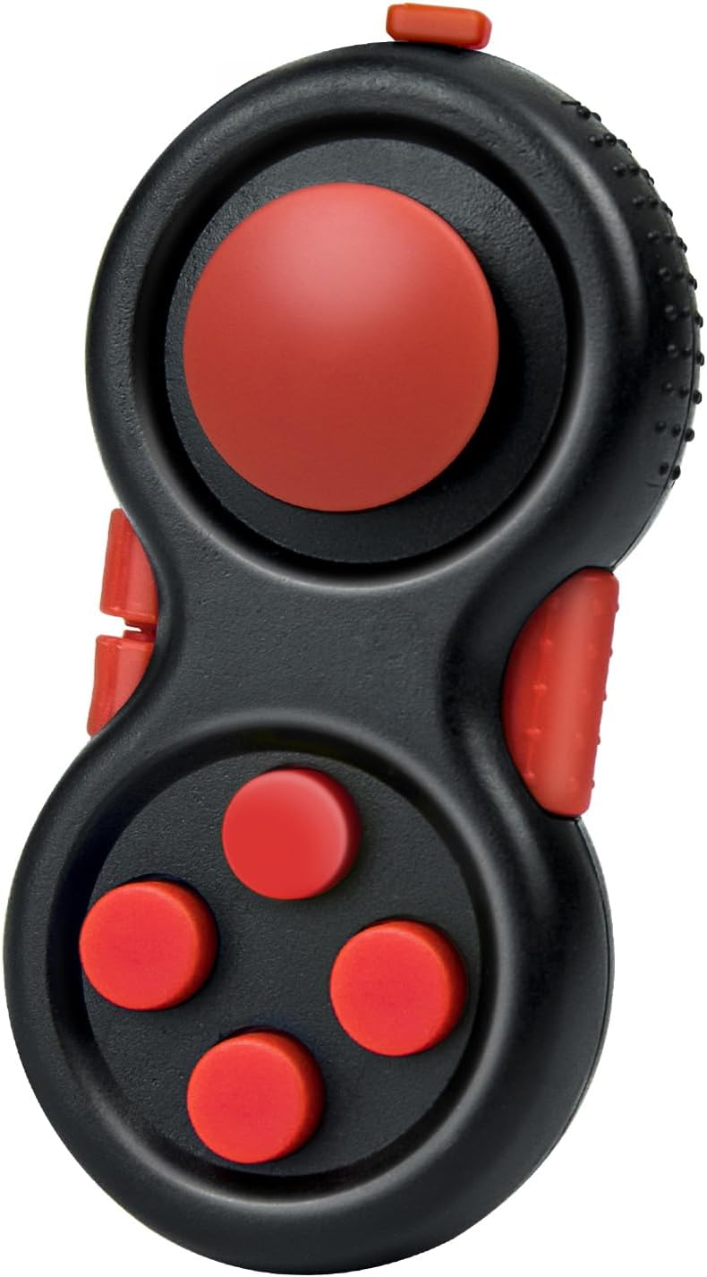 Original Fidget Toy Game, Rubberized Classical Controller – Fun for Kids & Family - 1 / Red Style
