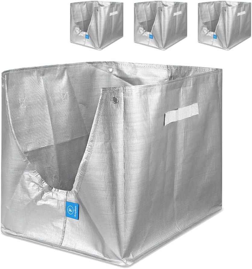KropBom 4 pack reusable type F litter box liners with carrying handles