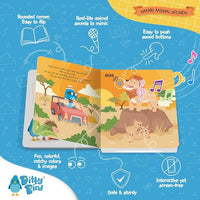 Ditty Bird Safari Book for Toddlers | Realistic Animal Sound Book | Interactive Safari Board Books for Toddlers 1-3 | Sensory, Musical Books for Animal Lovers | Sturdy Nursery Rhyme Toys for Baby