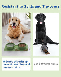 Collapsible Portable 2-in-1 Dog Bowl - Green - image 2