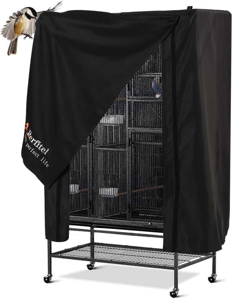 Universal Bird Cage Cover Black Good Night Blackout Birdcage Cover – Essentials for Birds