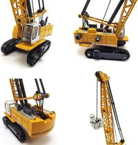 Tipmant 1:87 scale yellow die-cast alloy excavator toy truck with rotating arm - view 12