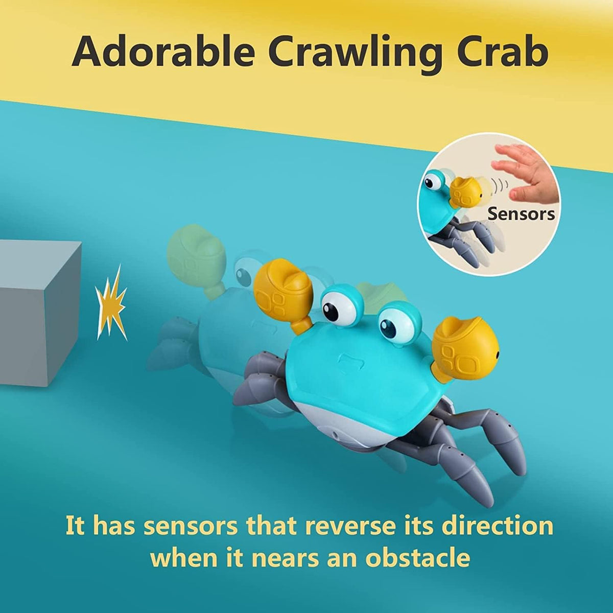 control future Crawling Crab Toy for Little Ones - Green - image 3