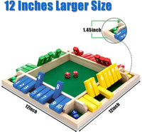 Nicecho Shut The Box Dice Game - 12 x 12 inches - image 2