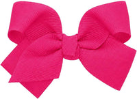 Motique Accessories 4 inch dusty rose grosgrain hair bow for girls on a metal alligator clip - view 2