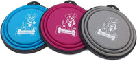 Collapsible Silicone Bowls 3 Pack with Color Matched Carabiner Clips - image 4