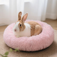 Bunny Bed Large Rabbit Hideout Soft & Comfortable – Daily Care for Small Pets - Pink - image 4
