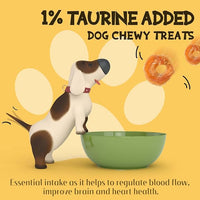 ASMPET Dog Treats Chews, Chicken Rings, Soft Chewy Snacks for Training Rewards 10.6 oz