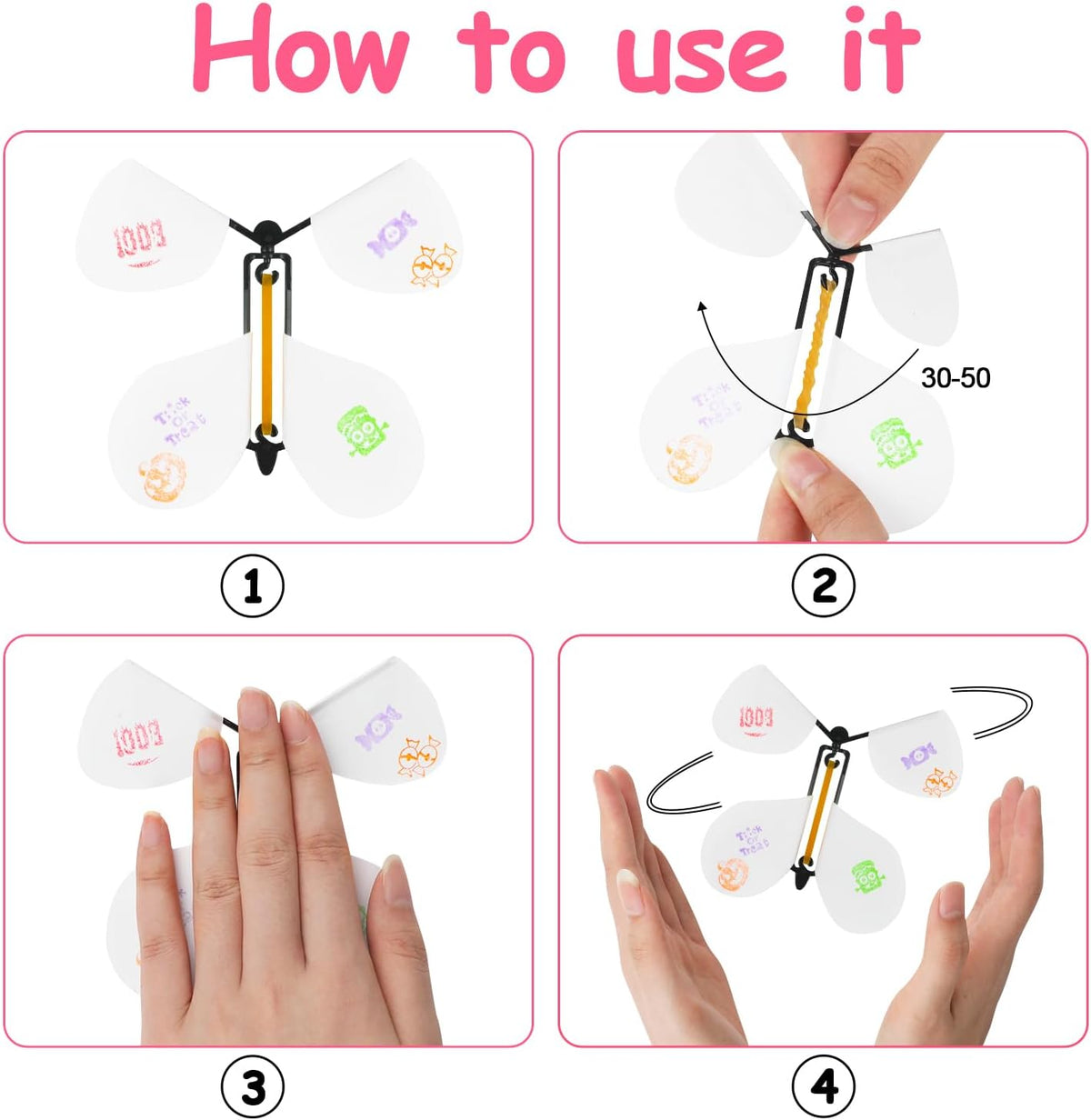 LOMIMOS 20PCS Flying Butterfly - 20pcs white - image 4