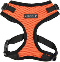 Authentic Puppia RiteFit Harness with Adjustable Neck - Orange / Large