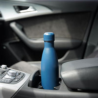 Insulated Water Bottles,17 oz Double Wall Stainless Steel Vacumm Metal Flask for Sports Travel,Navy Blue