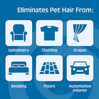 Gonzo Pet Hair Remover - 2 Pack - Lift and Remove Dog, Cat and Other Pet Hair from Furniture, Carpet, Bedding and Clothing