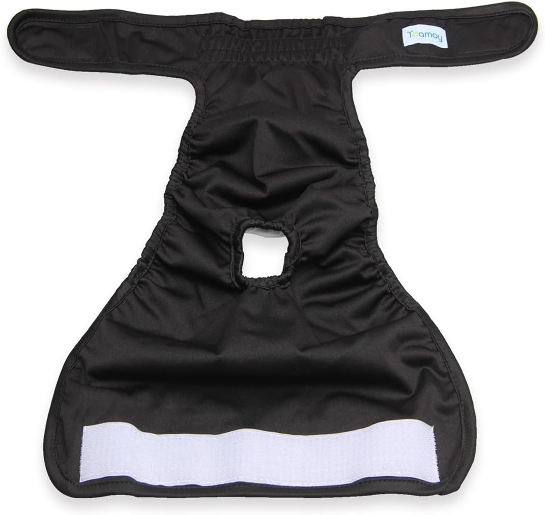 Teamoy Female Dog Diapers, Washable Doggie Period Diaper - XL (Pack of 4) / Black+ Purple+ Green+ Rose Red (4pcs) - image 3
