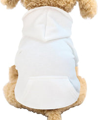 Soft Dog Hoodies for Small Dogs - White / X-Large