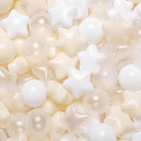 TRENDPLAY Star Ball Pit Balls for Toddlers 50 100 200 Count Star - Beige / 500