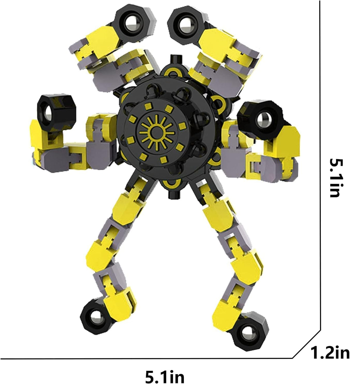 Transformable Fidget Spinners - 3pc-s1 - image 3