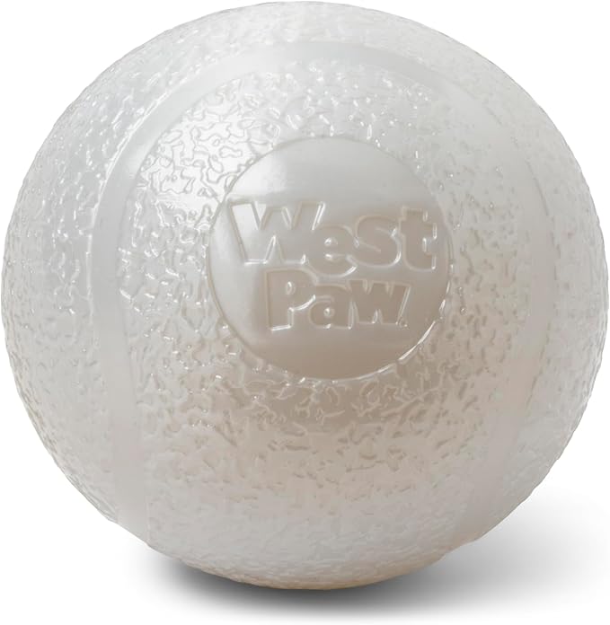 WEST PAW Boundr Ball Dog Fetch Toy – Bouncing Toys for Dogs, Fetch, Catch, Chewing, Play – Floatable, Recyclable Balls – Large Glow in The Dark